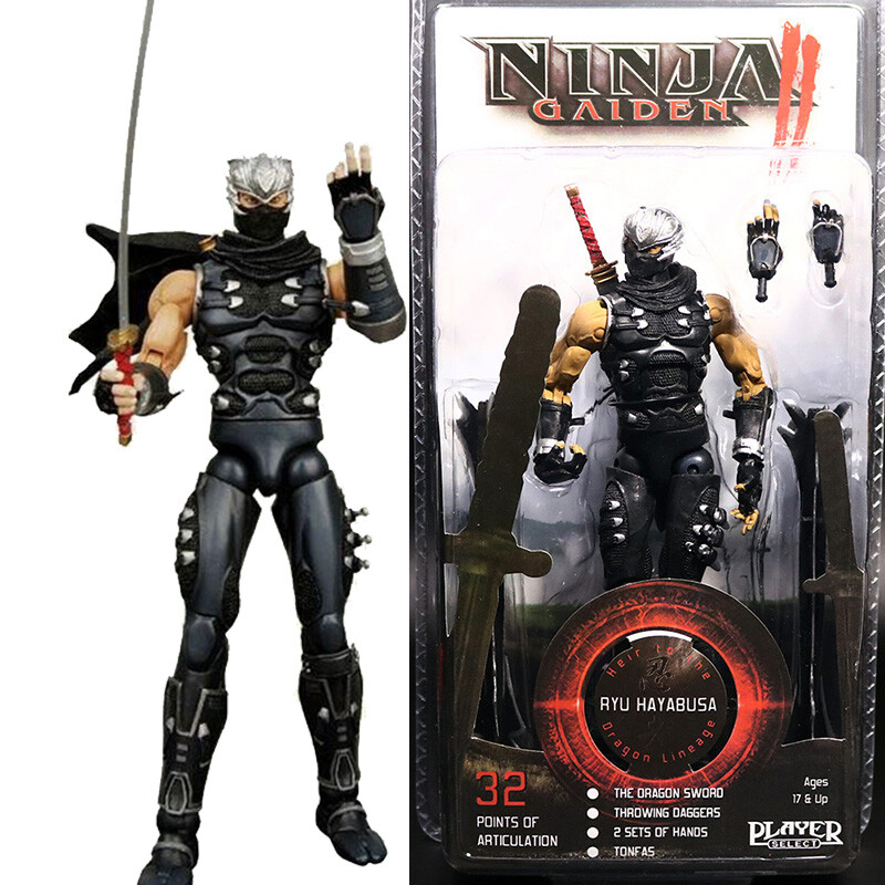 NECA Ninja Gaiden 2 Ryu Hayabusa 7&Prime; Action Figure PS Game Collection New Sealed