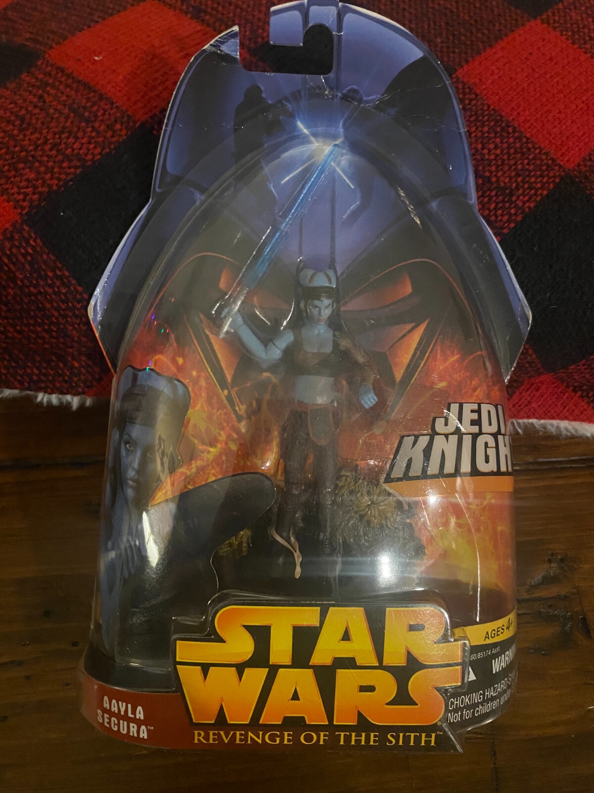2005 Star Wars ROTS AAYLA SECURA JEDI Knight Figure Unopened (Card wear)