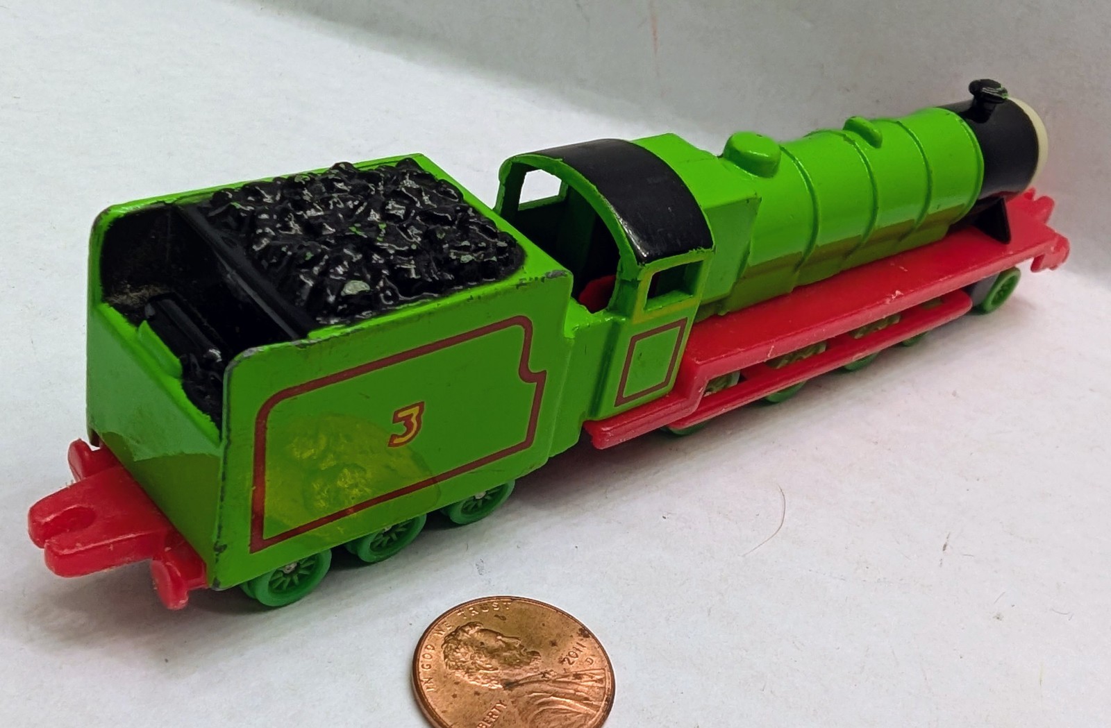 Ertl Thomas The Train & Friends.HENRY.Green .Engine #3.Vintage 1987.diecast.