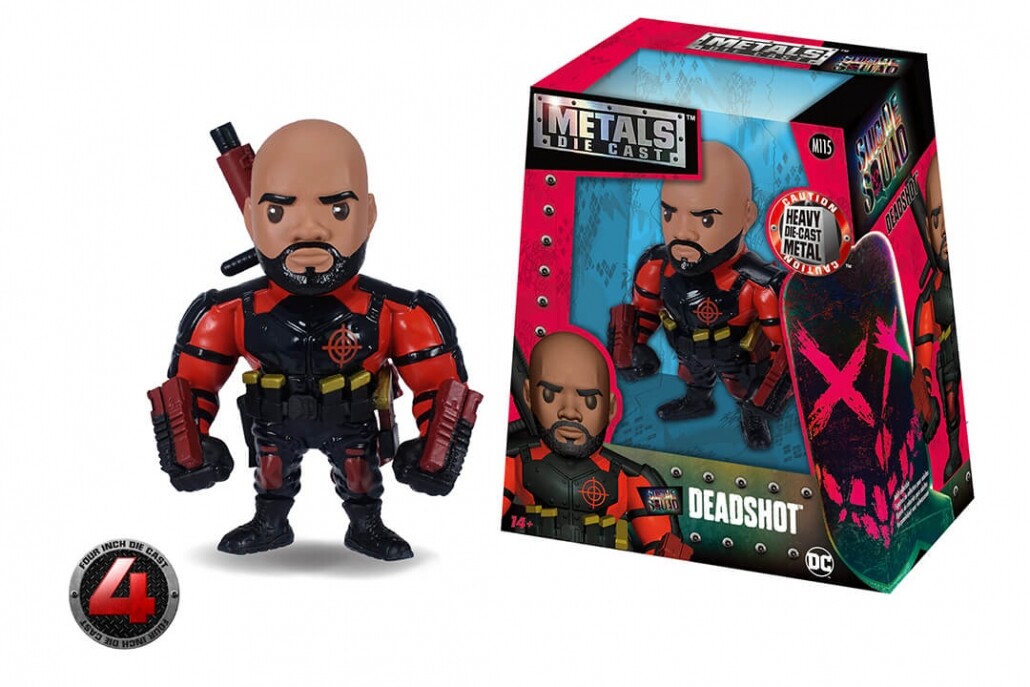 FREE SHIPPING Jada Toys 4&Prime; Die Cast Metals DEADSHOT M115 from the Suicide Squad