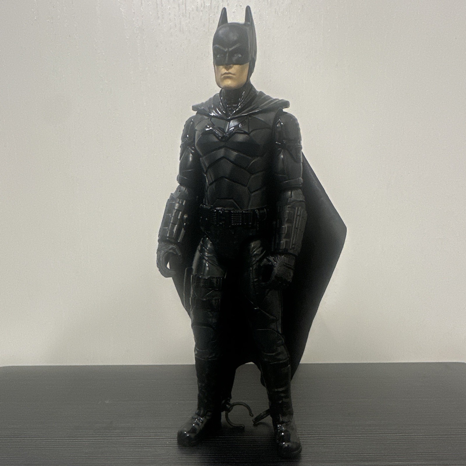Batman Black Action Figure w/ Cloth Cape 11in Plastic & Fabric Materials