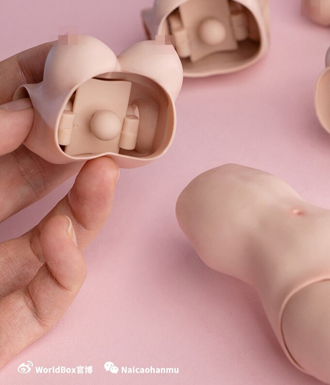 1/6 female E CUP BUST Chest replacement model Worldbox Pale Suntan Figure ❶USA❶