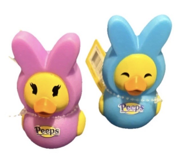 New Easter Peeps Rubber Ducks Lot Duckalooz Set Purple Pink Yellow And Blue New