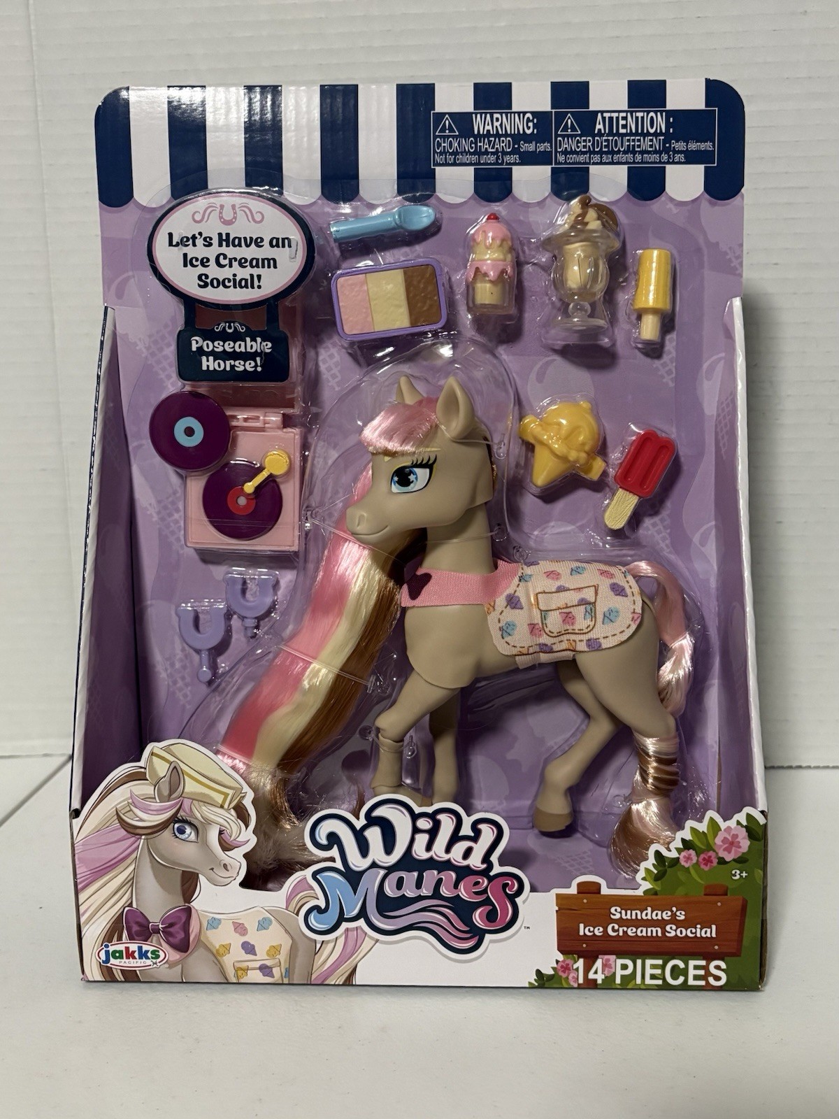 Wild Manes Horse Toy Sundae&rsquo;s Ice Cream Social Pony NEW