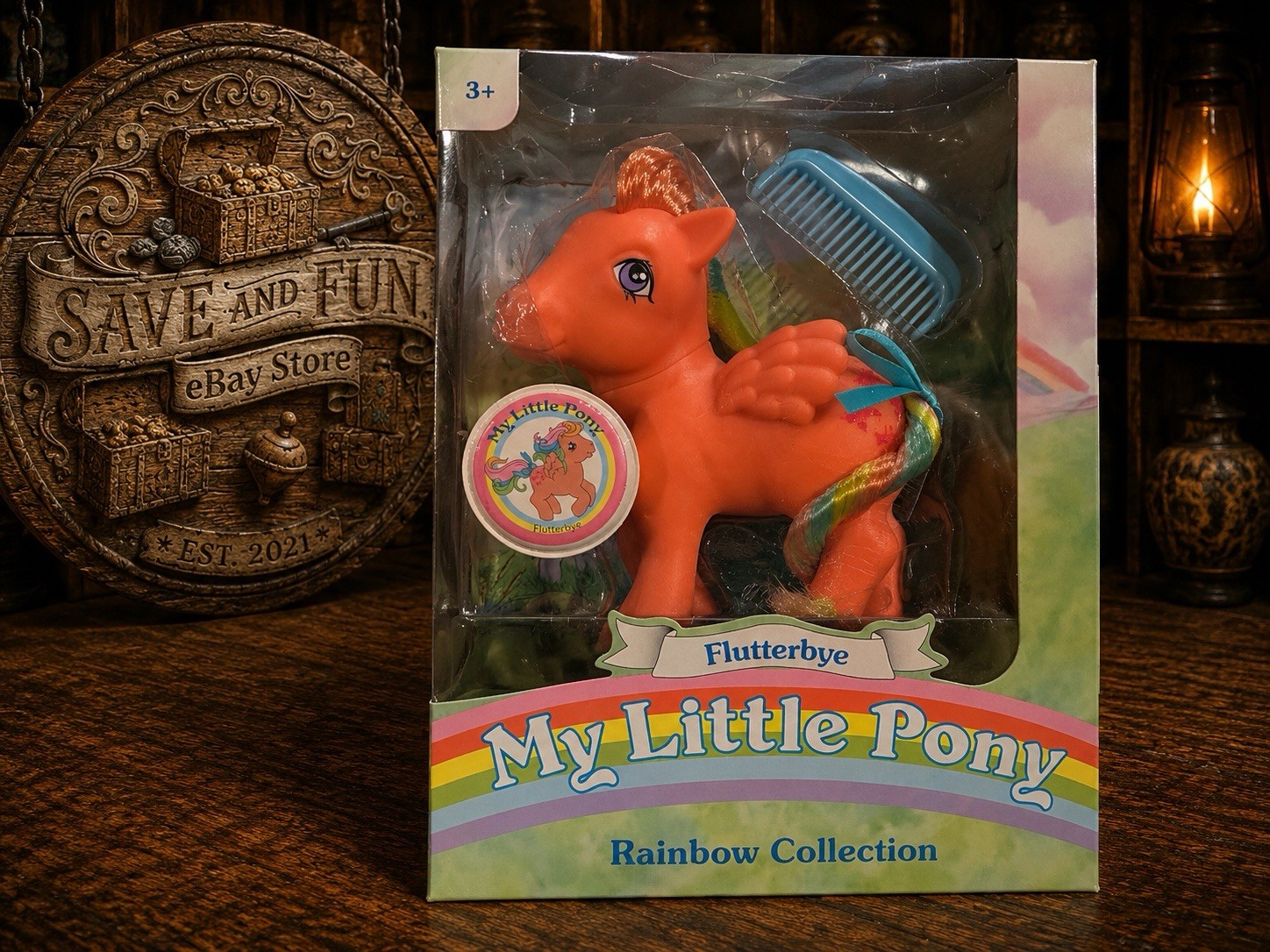My Little Pony 35th Anniversary Flutterbye Rainbow Collection Basic Fun NEW
