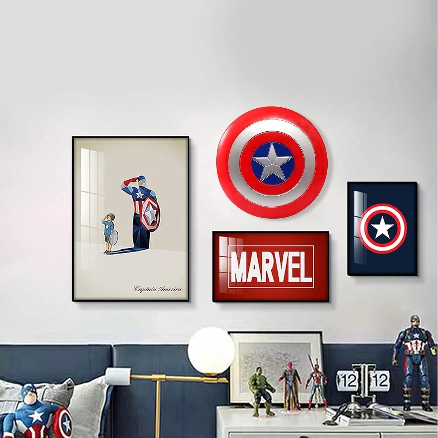Lightweight 12-Inch PVC Captain Shield – Perfect for Kids Superhero Cosplay
