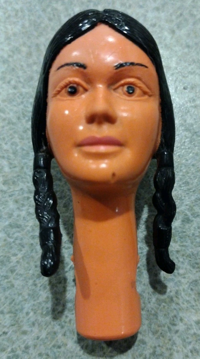1960&rsquo;s-70&rsquo;s Marx Johnny West Princess Wildflower Head Good Cond #1