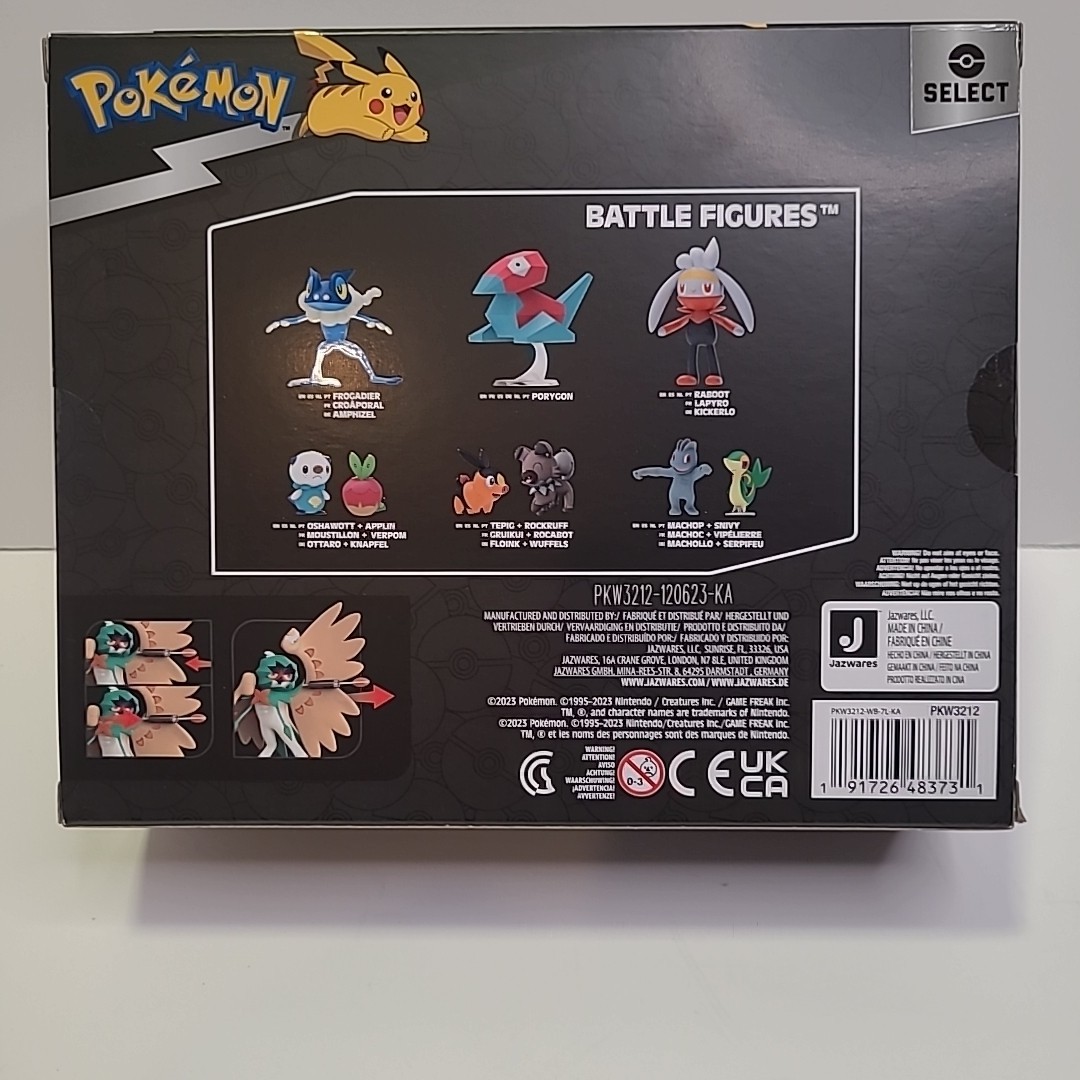 Pokemon Select Evolution Multi-Pack Rowlet Datrix Decidueye Action Figures NEW