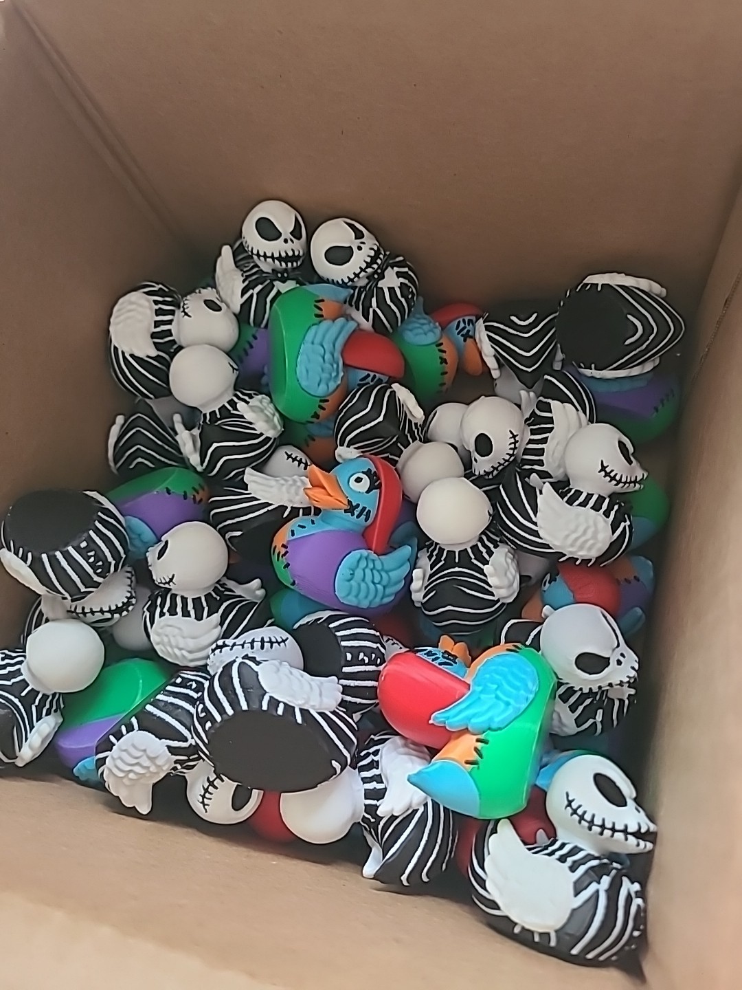 Jack Skellington Duck Mini Size Jeep Duck Plastic Detailed Haloween Sally 25 Set