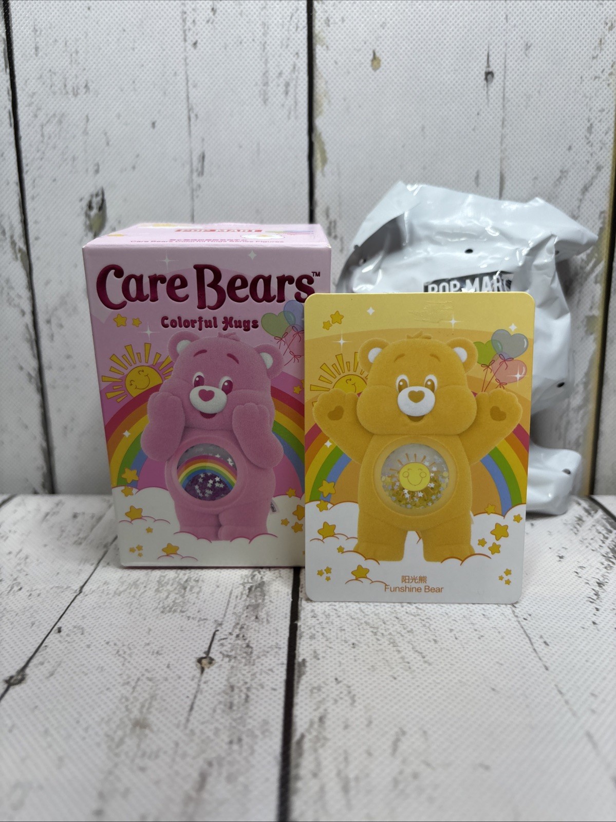 Popmart Care Bears Colorful Hugs Blind Box – Funshine Bear Figurine Authentic