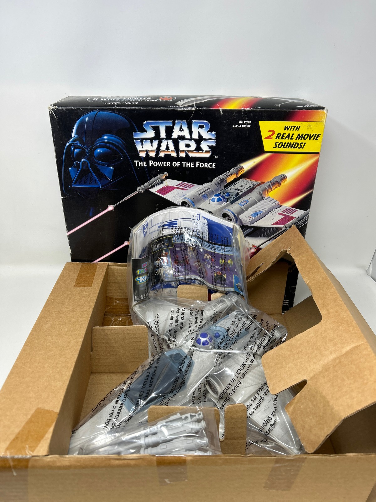 Star Wars Power of the Force POTF Vehicles Electronic X-Wing Fighter Action Fi