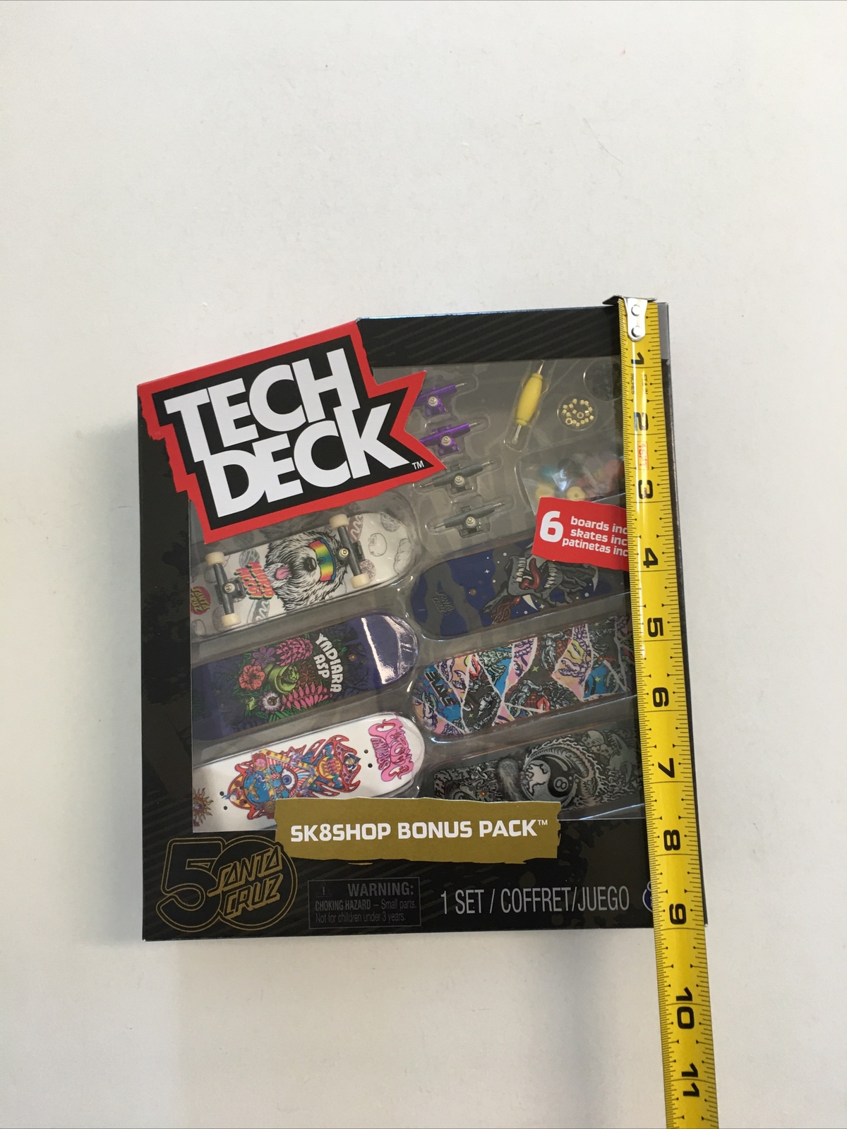 Tech Deck SK8SHOP Bonus 6 Pack SANTA CRUZ Skateboard 50 Years Fingerboards NEW