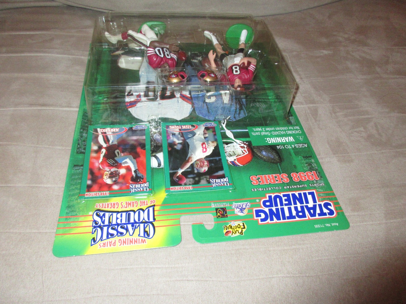 1998 Starting Lineup Classic Doubles Steve Young & Jerry Rice SLU