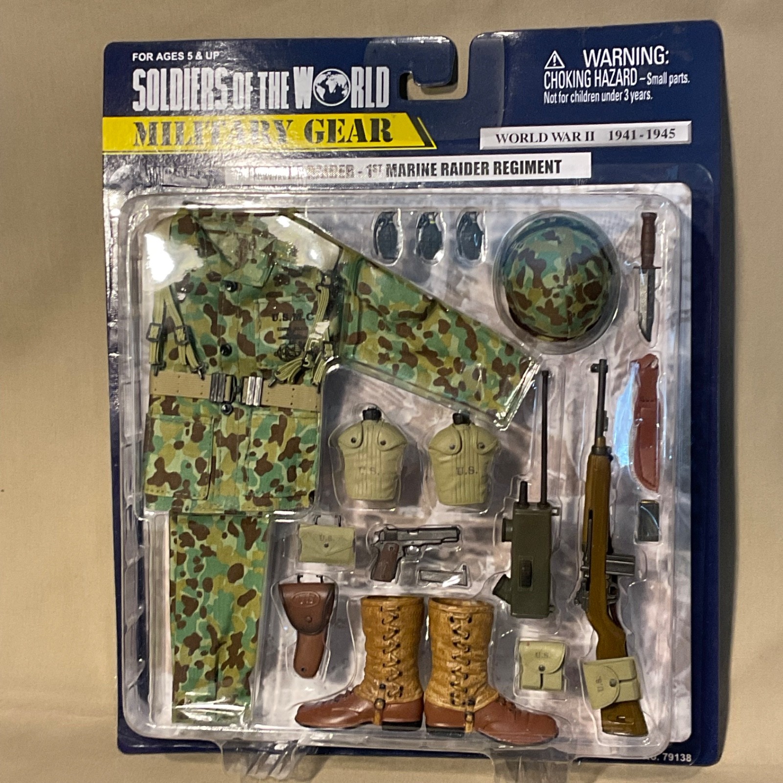1:6 Soldiers of the World WWII USMC Marine Raider Uniform for 12&Prime; Figures