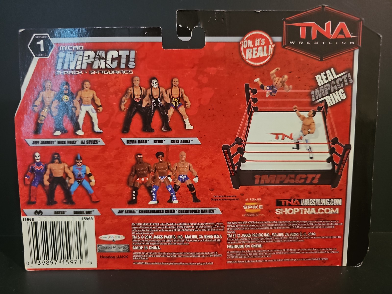 TNA Micro Impact 3 Pack – Shark Boy Abyss Suicide – NEW Jakks Figures Series 1