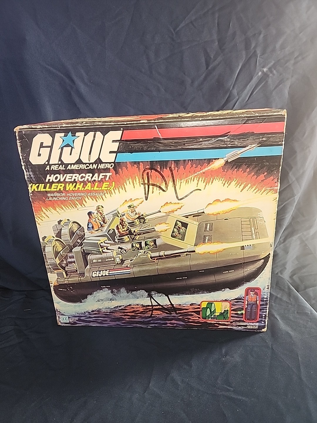 1984 Vintage GI Joe ARAH Hovercraft Killer Whale With Box Hasbro Complete