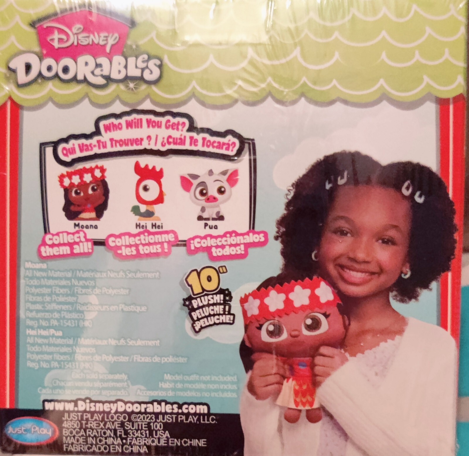Disney Doorables Puffable Plush 10 inch Moana Mystery Pack for ages 3 and up