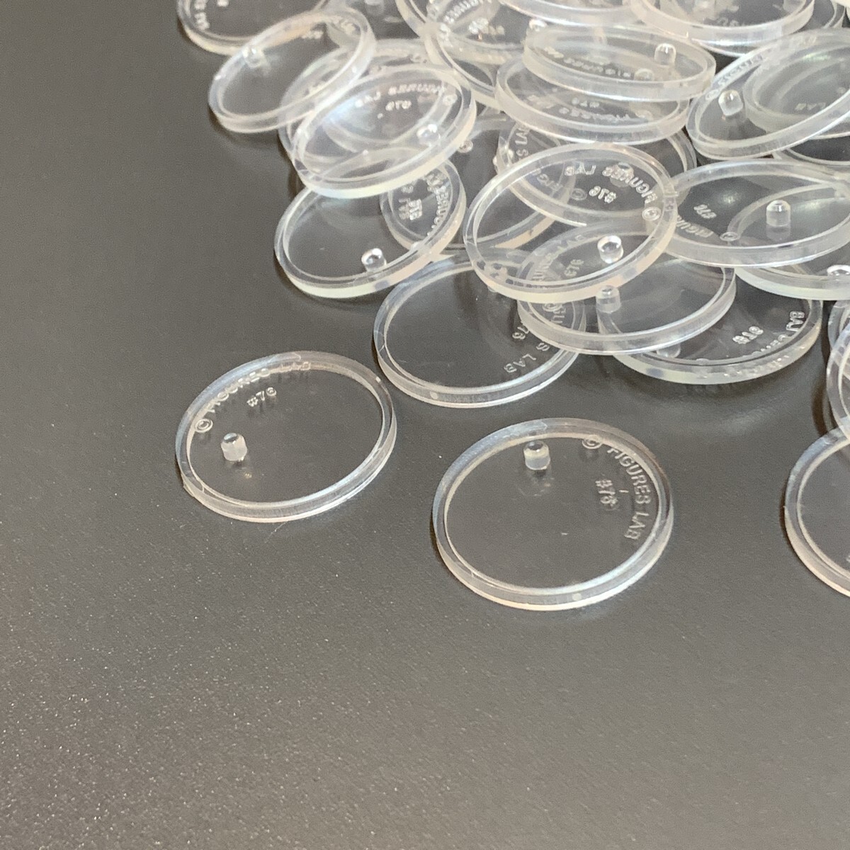50Pcs Clear Display Stand Base for 6&Prime; DC MOTU Action Figures Model 32mm