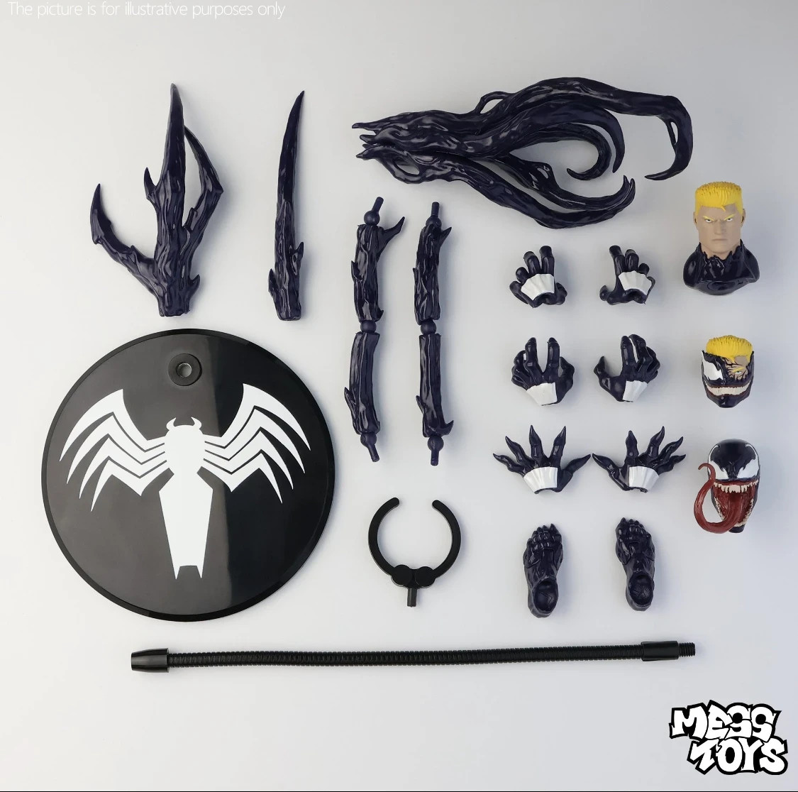 Mess Toys Venom Lethal Protector Lethal Neighbor Eddie Brock 7&Prime; Action Figure