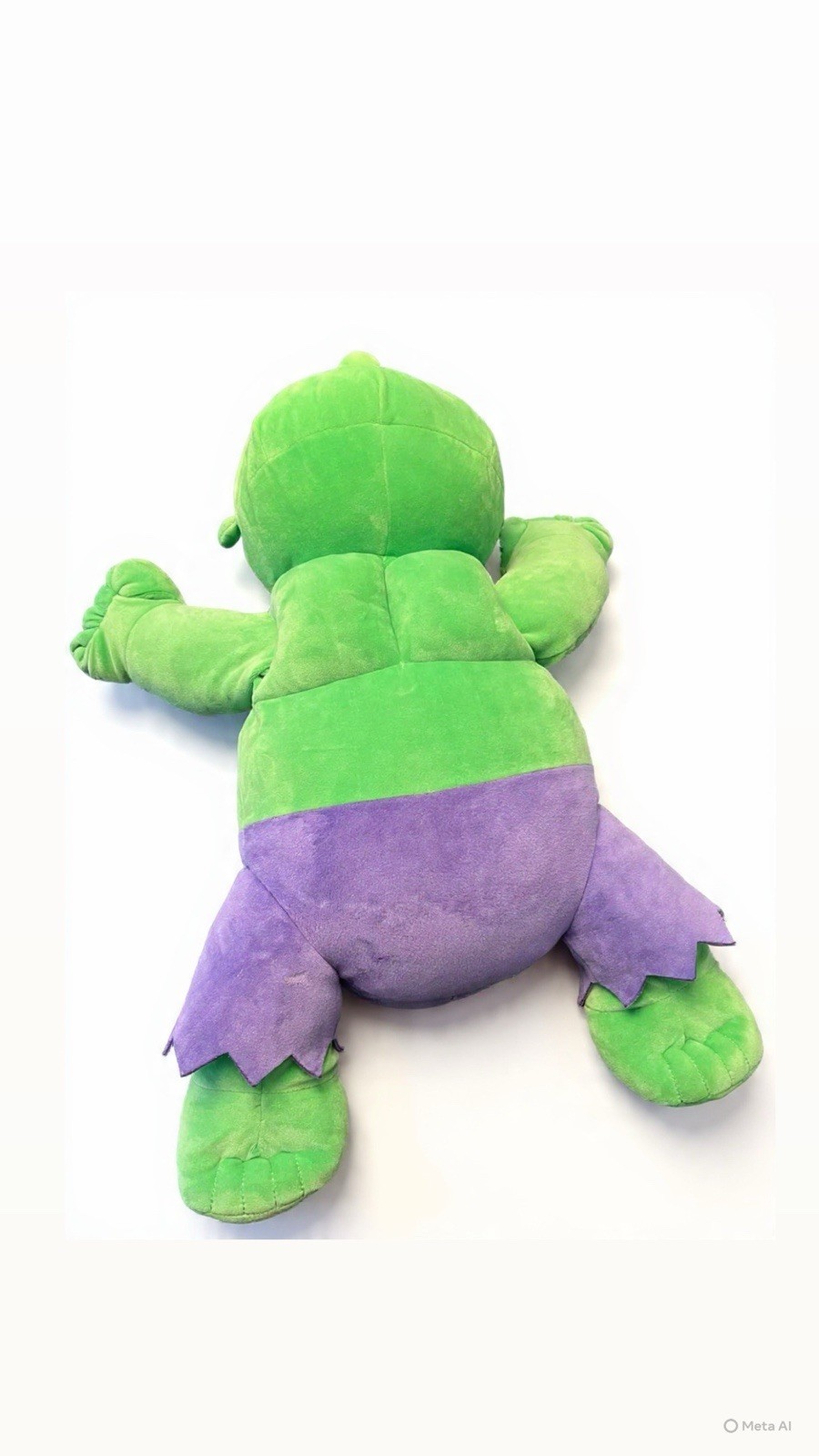 Marvel Hulk Cuddleez Plush – Large, 22–24 inches, Very Good Condition