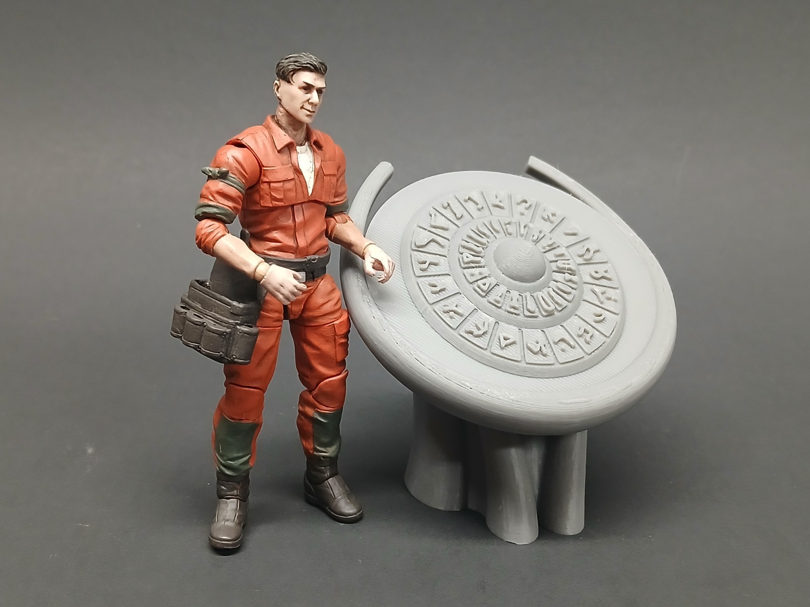 Custom 3d print STARGATE DHD DIAL HOME DEVICE 1:18 scale figure diorama part