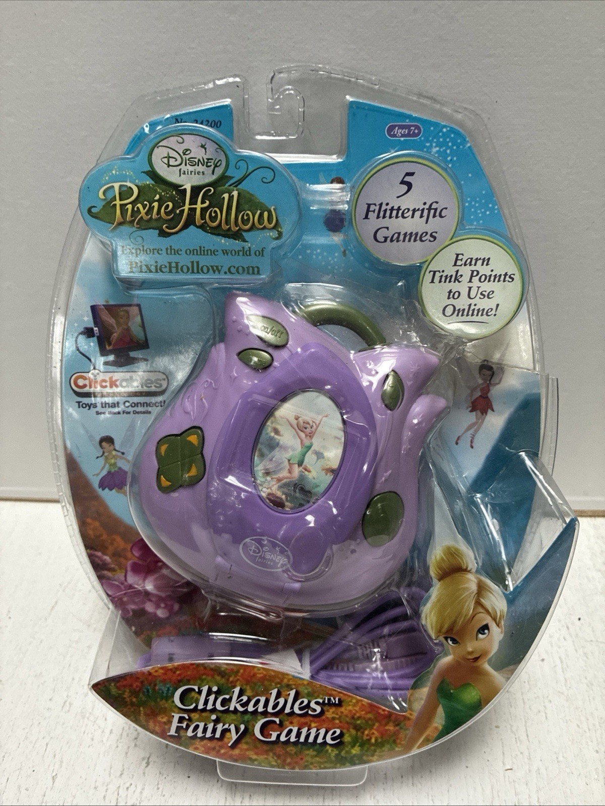 Disney Fairies Pixie Hollow Handheld Clickable Fairy Game w/ 5 Games New in Pkg