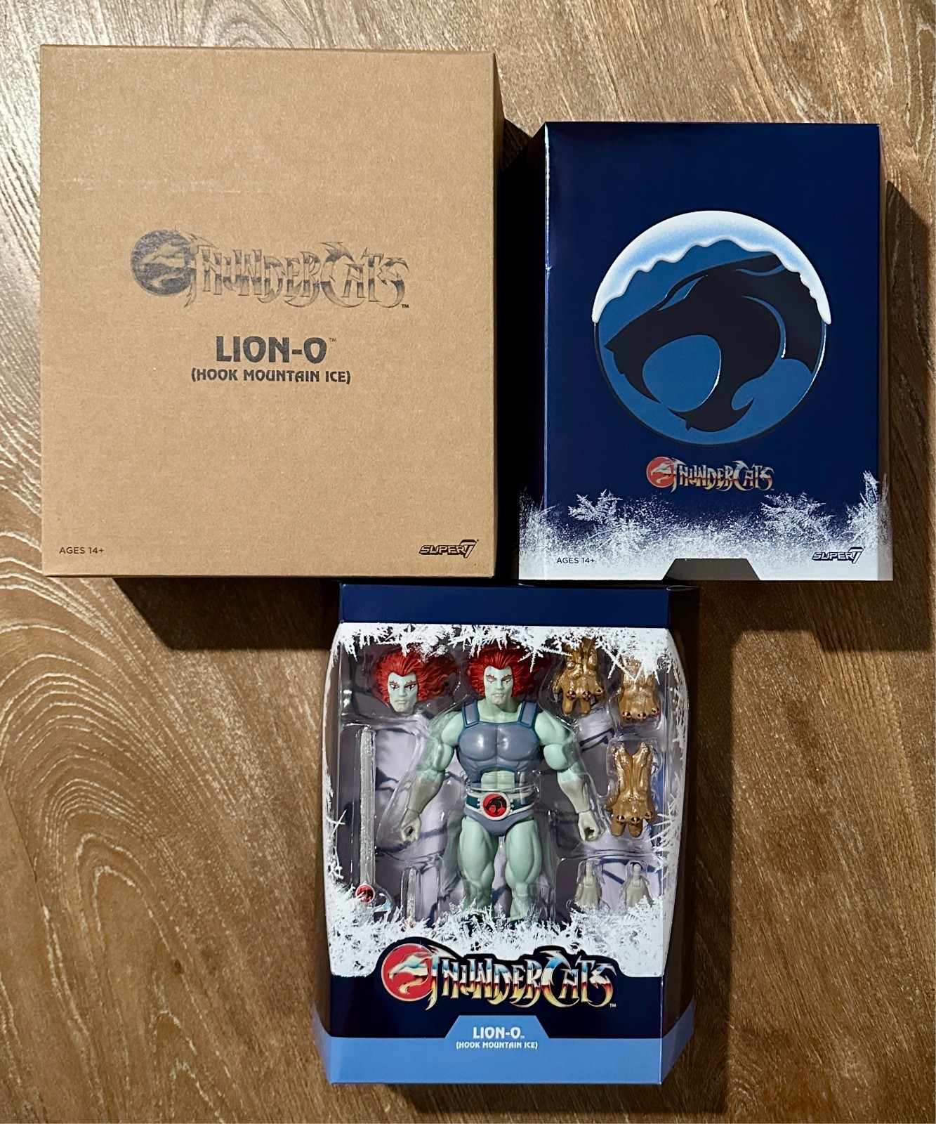 Super7 Thundercats Ultimates Lion-O Hook Mountain Ice Figure 2022 SDCC Exclusive