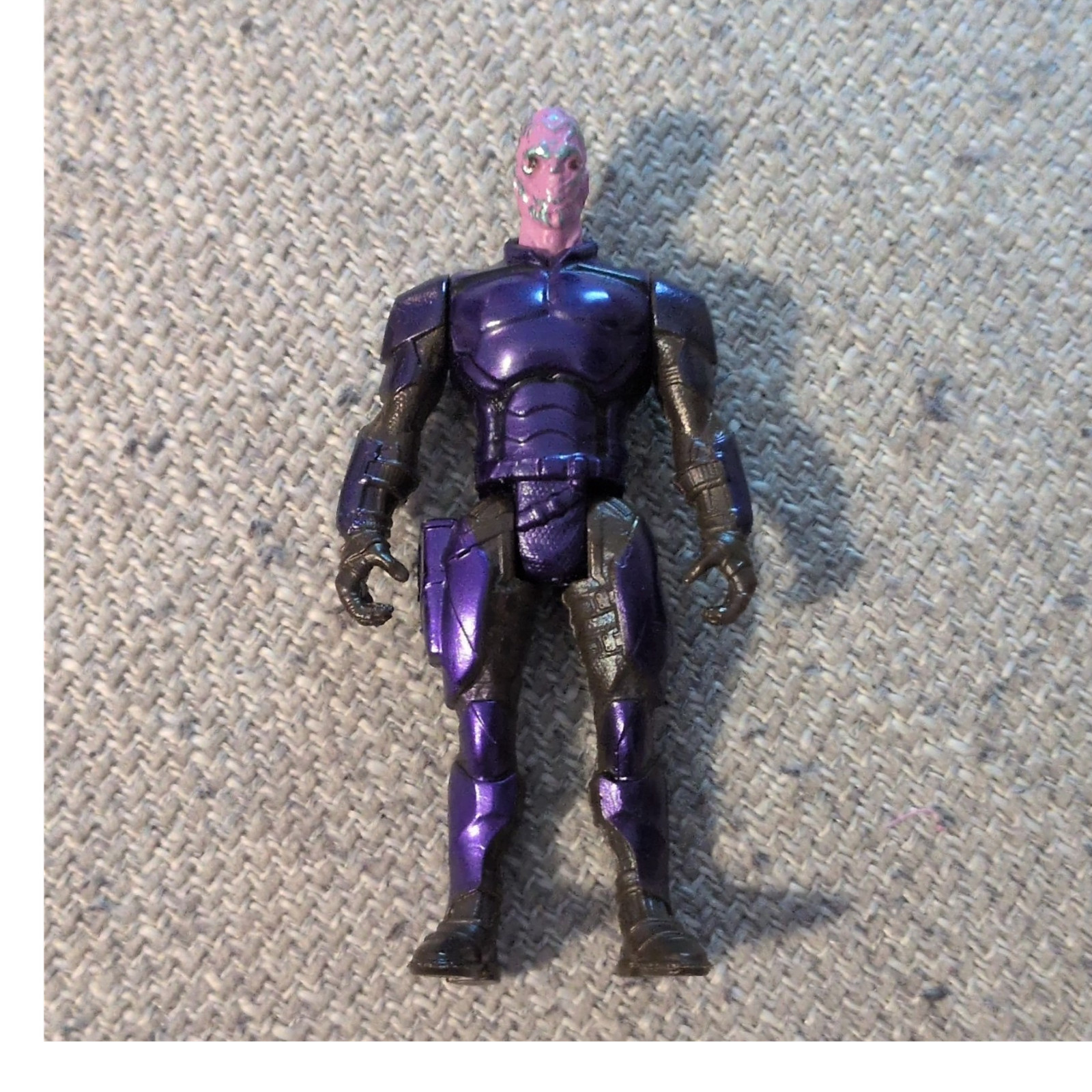 Purple & Black Armored Action Figure – Science Fiction Plastic Figure