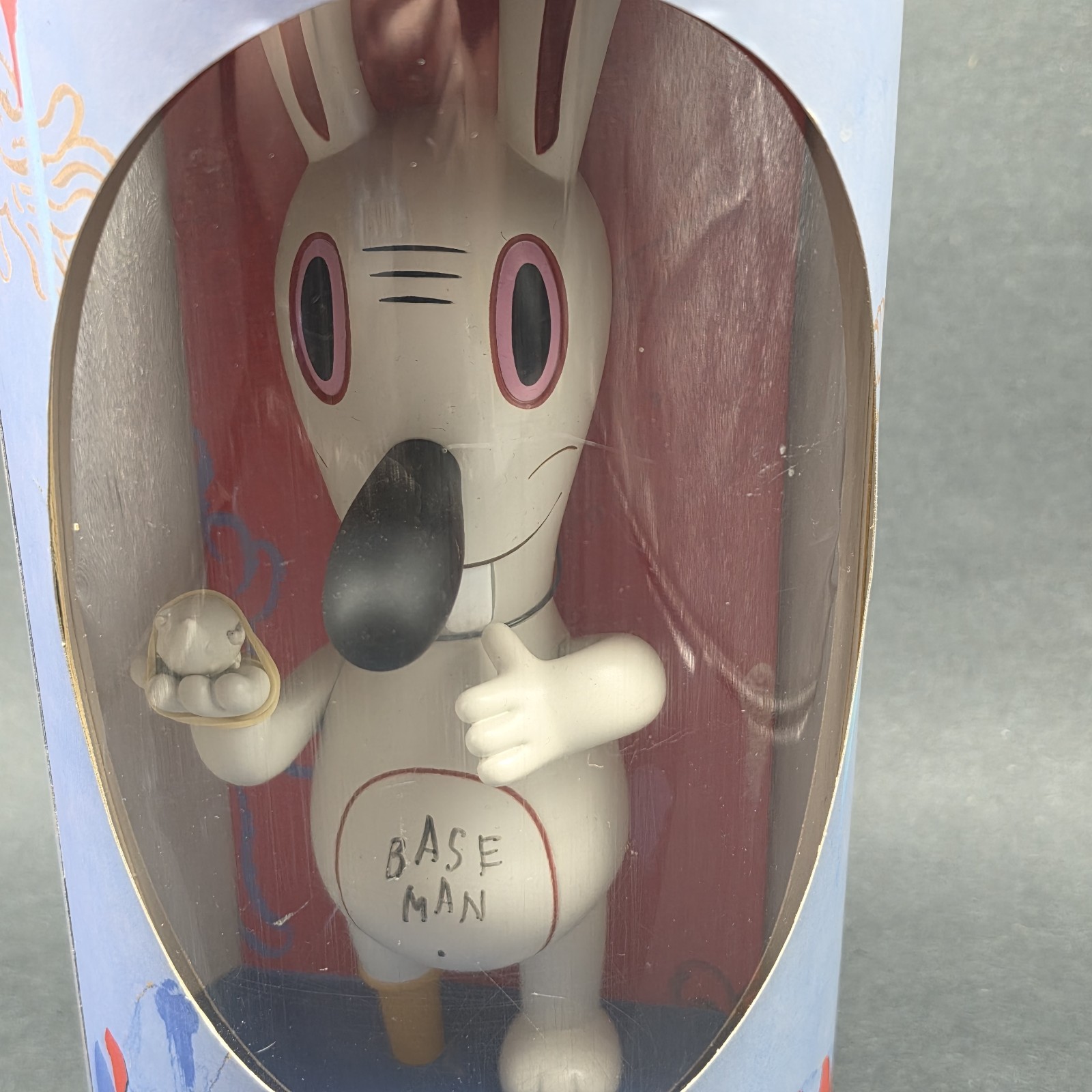 RARE Gary Baseman Signed 10&Prime; White Dumb Luck Rabbit Autographed LE #18/100
