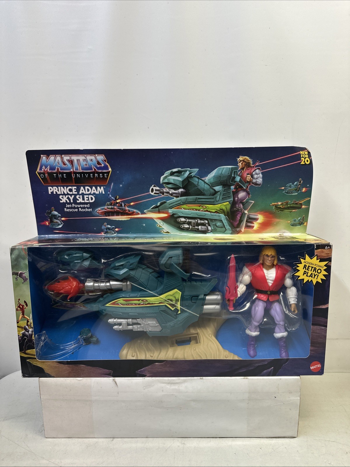 Masters of the Universe Origins Prince Adam & Sky Sled Vehicle New Motu 2020