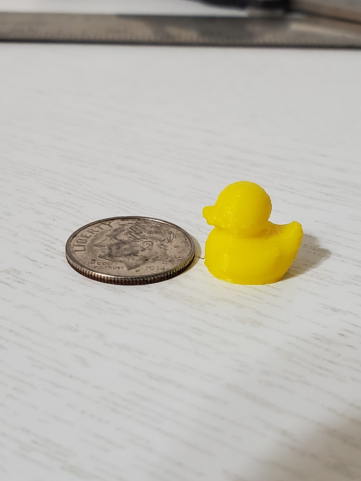 3D Printed Yellow Mini Ducks micro size 1/2 Inch 50ct. Cruising Ducks