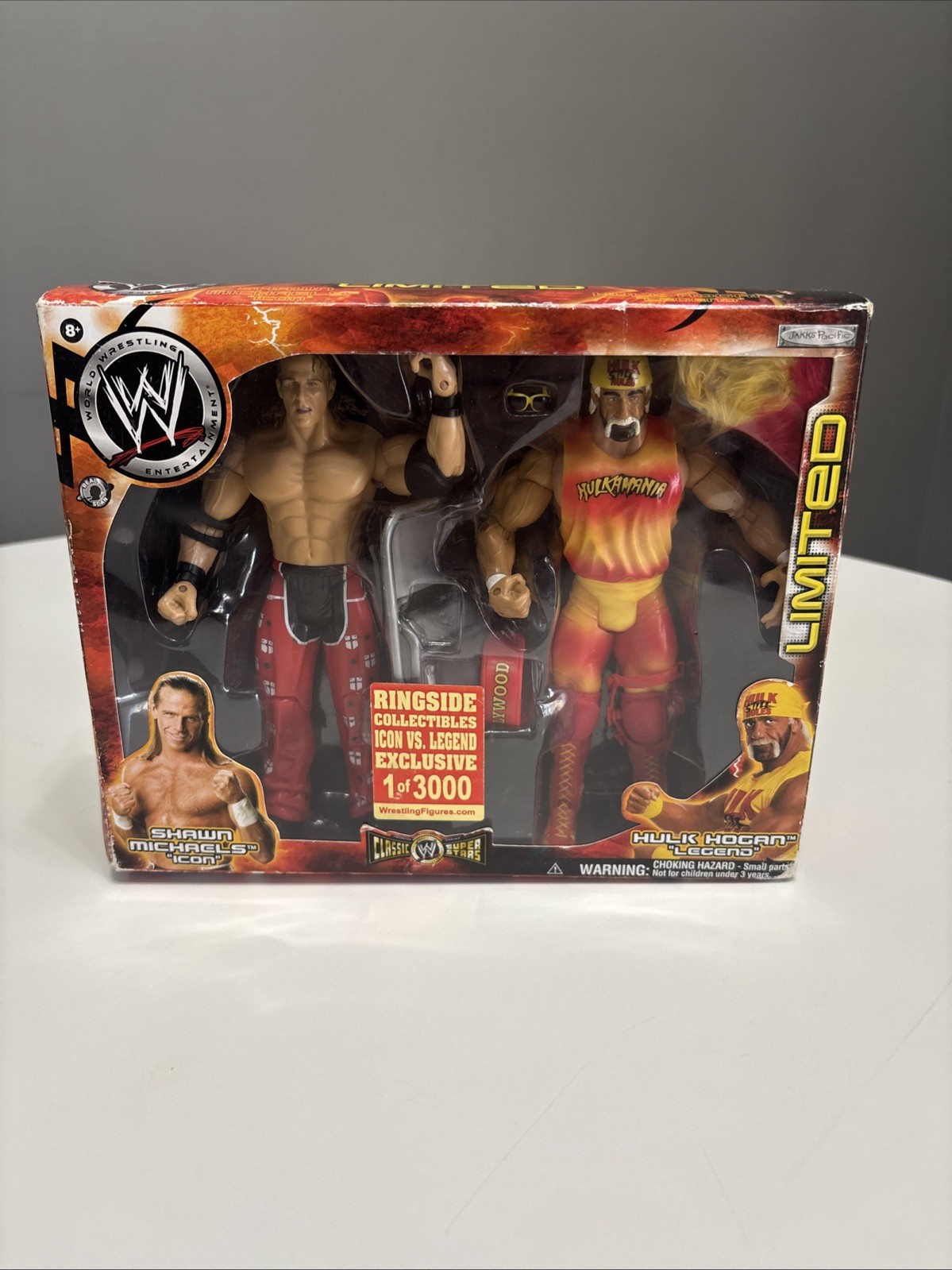 Shawn Michaels Hulk Hogan 2005 Jakks WWE Limited Ringside Exclusive 1/3000