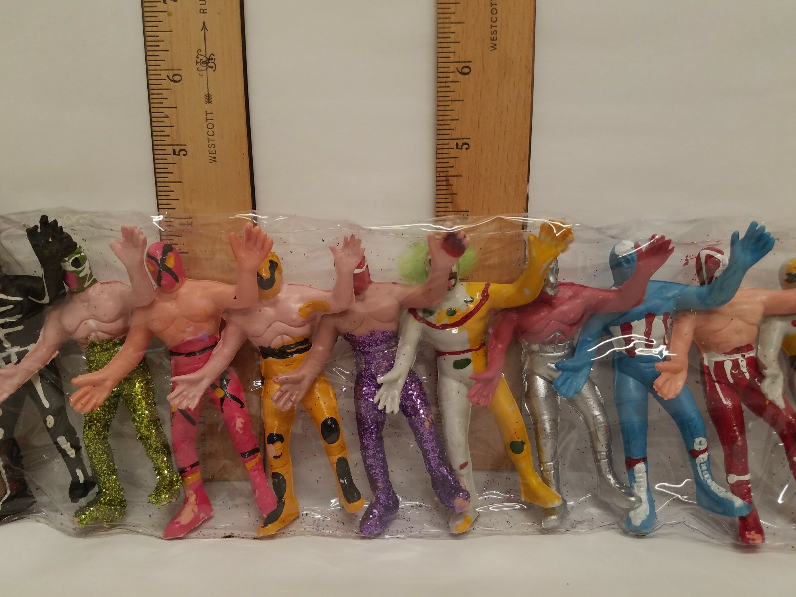 LUCHA LIBRE SET 12 Pack 4in Action Figures Mexican Toys Mexican Wrestlers IAE