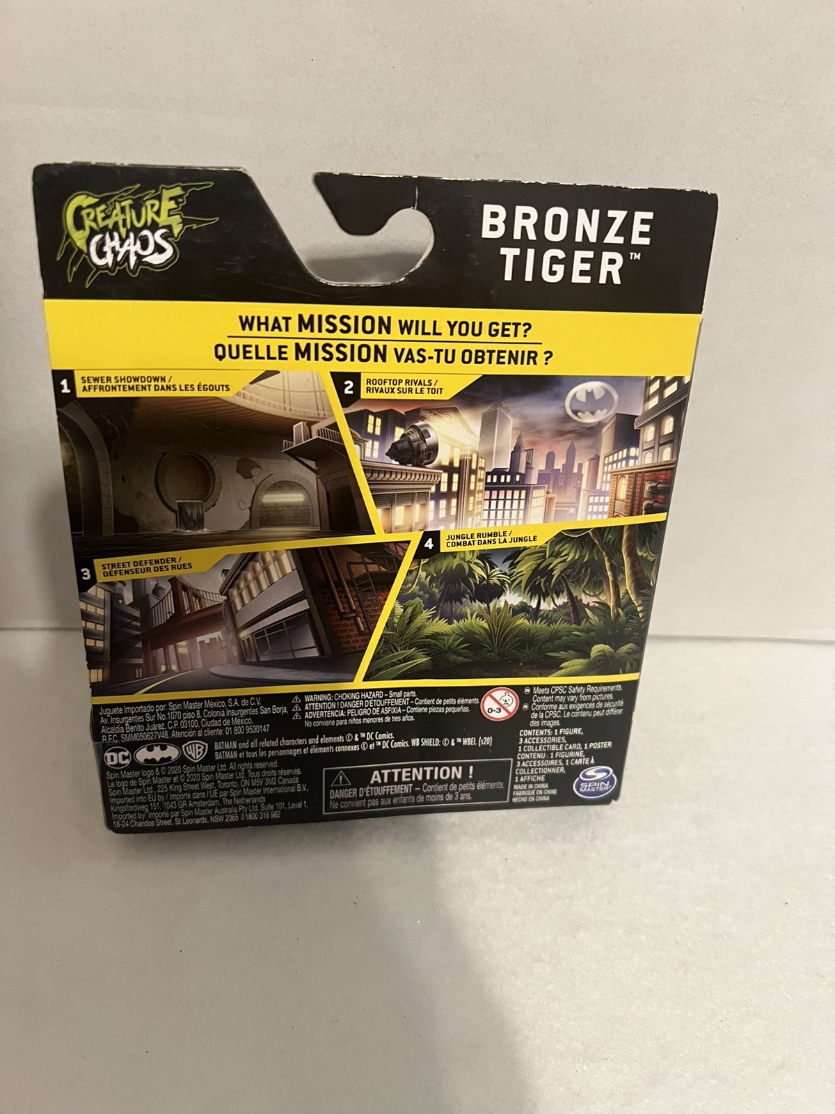 DC Spin Master BRONZE TIGER (1st Edition) 4 Inch Action Figure MIP!