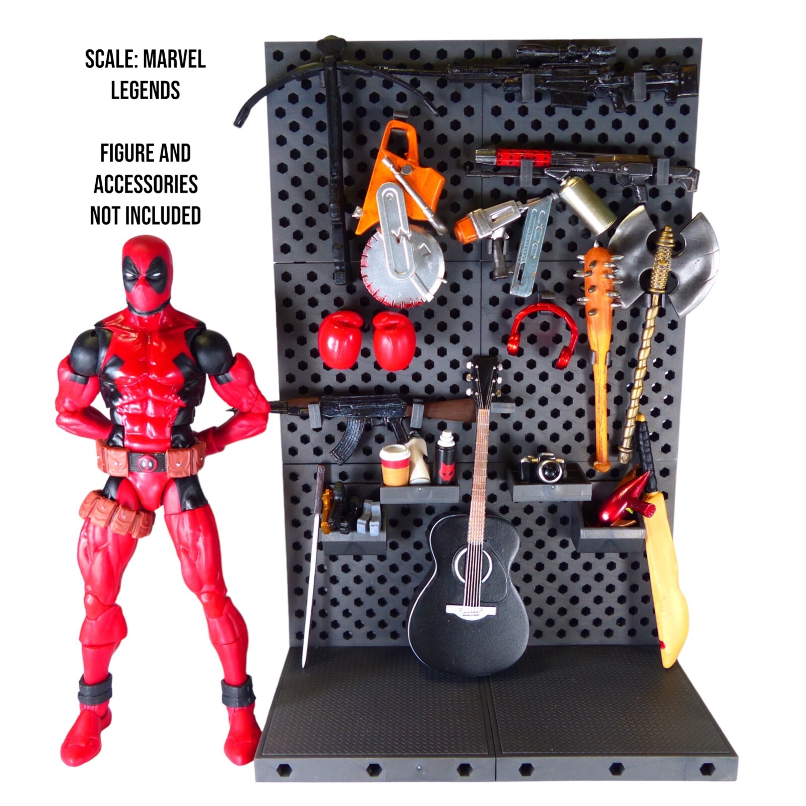 Super Action Stuff Ultimate Weapons Rack 1/12 Scale Modular Diorama Accessory