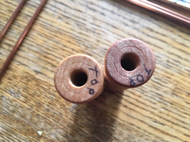 DOWSING RODS,12 inch REMOVABLE HANDLES. OLD STYLE GET YES AND NO ANSWERS