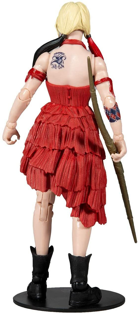 DC Multiverse The Suicide Squad – Harley Quinn (Build-A-King Shark) 7-Inch Actio