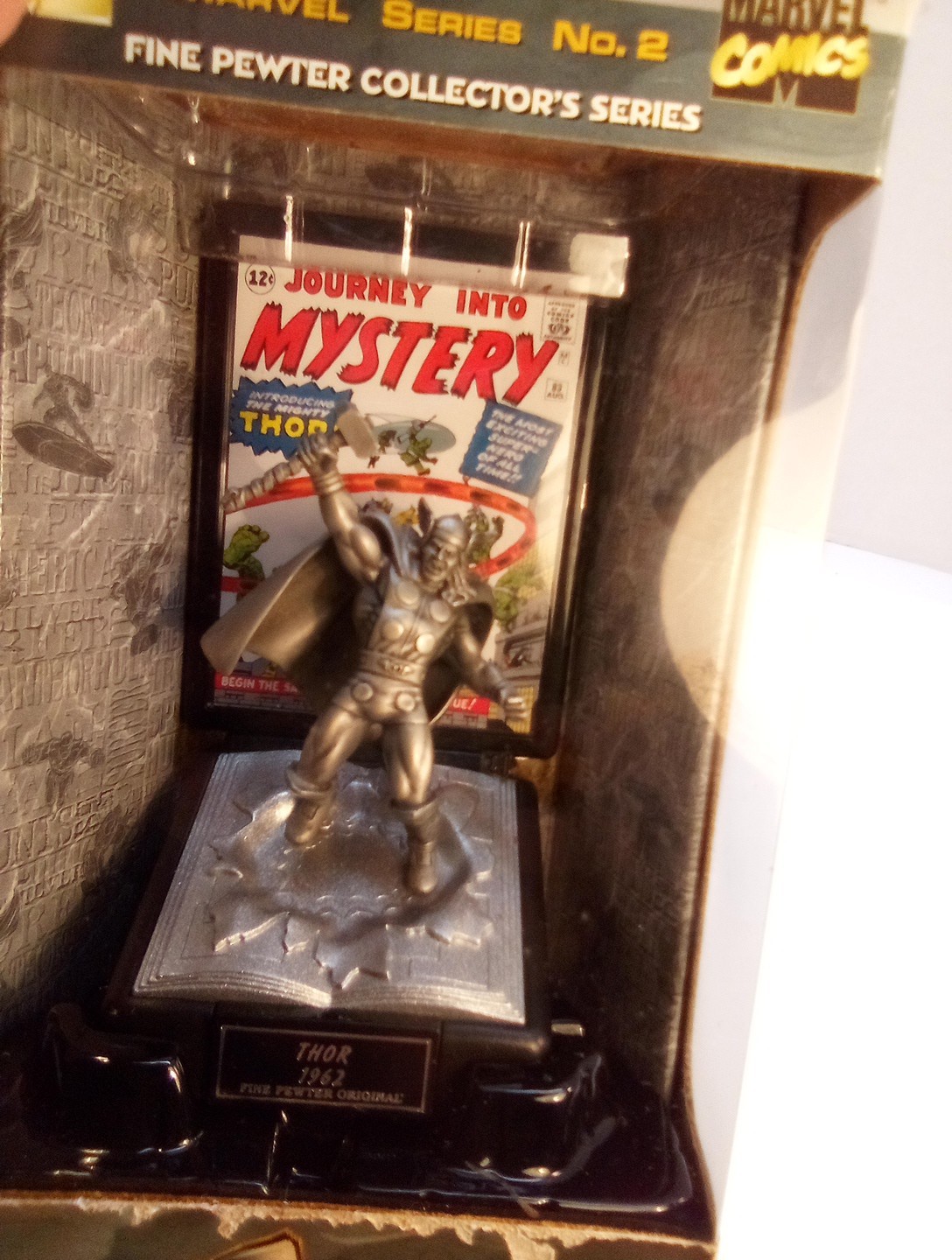 Comic Book Champions Silver Age Thor 1962 Fine Pewter LE Series 2 #384 Box Rough