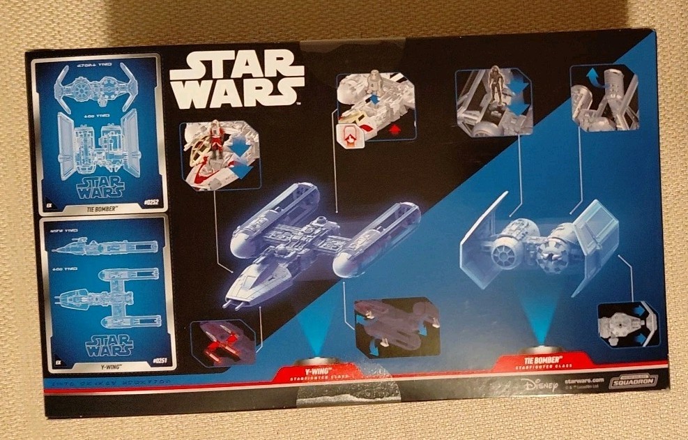 Star Wars Micro Galaxy Squadron Y-Wing vs Tie Bomber Red Jammer Dex Tiree R5-T3