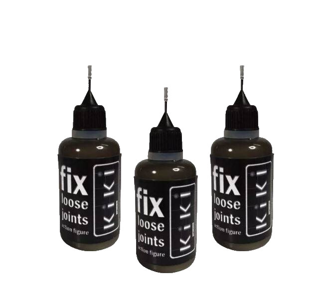 3x Fix Loose Joints Action Figure Solution by KIKI Tool 30 ml