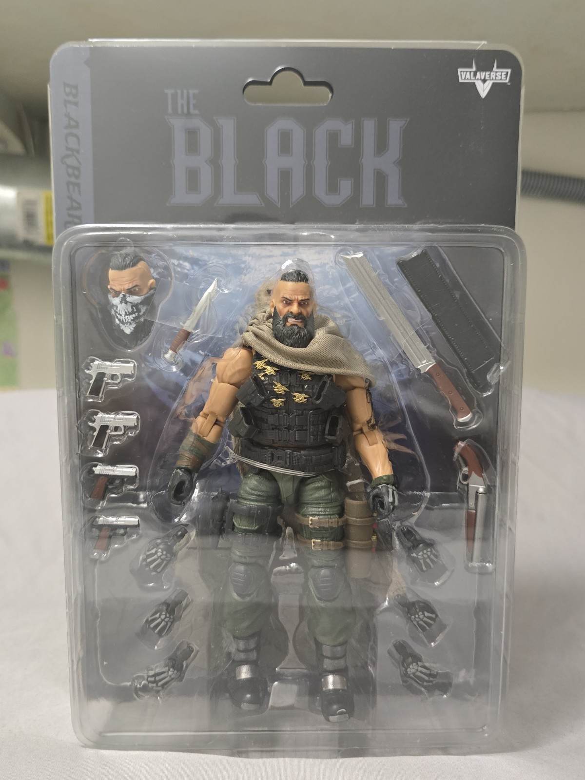 Valaverse The Black Action Force Blackbeard 6&Prime; Action Figure