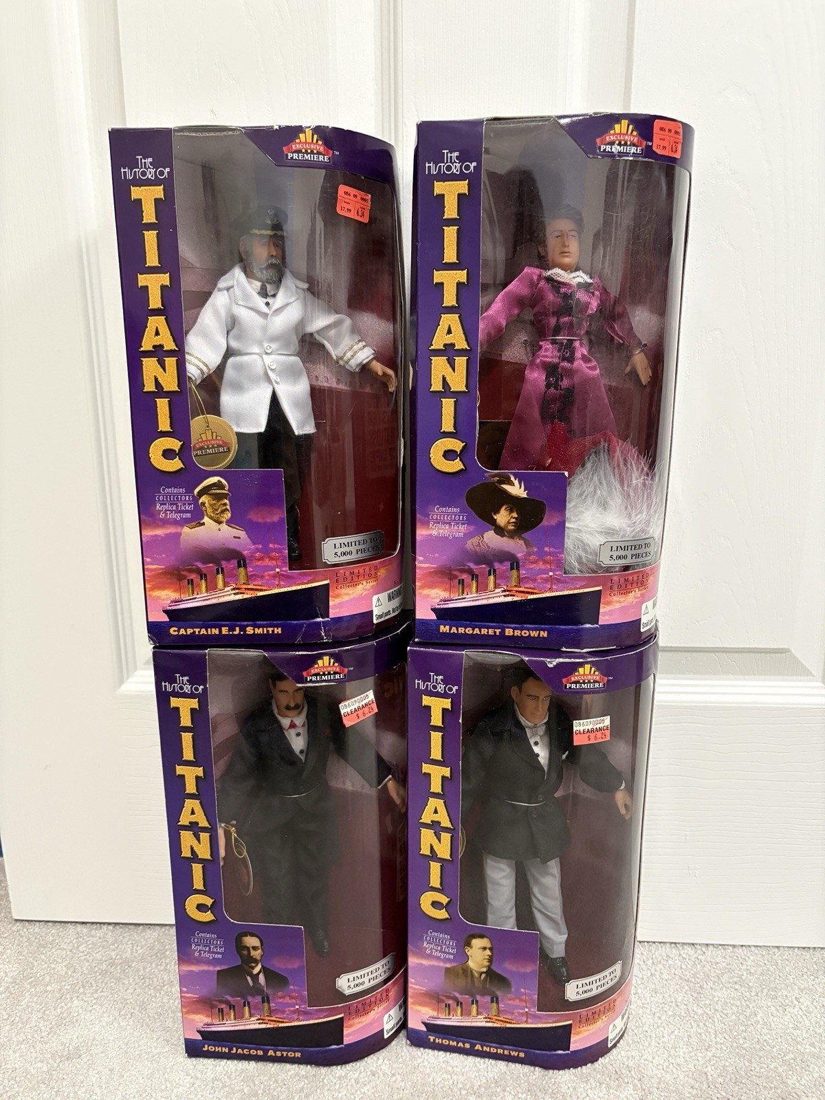 The History of Titanic 9&Prime; Figure Dolls Limited To 5000 NEW – Complete Set