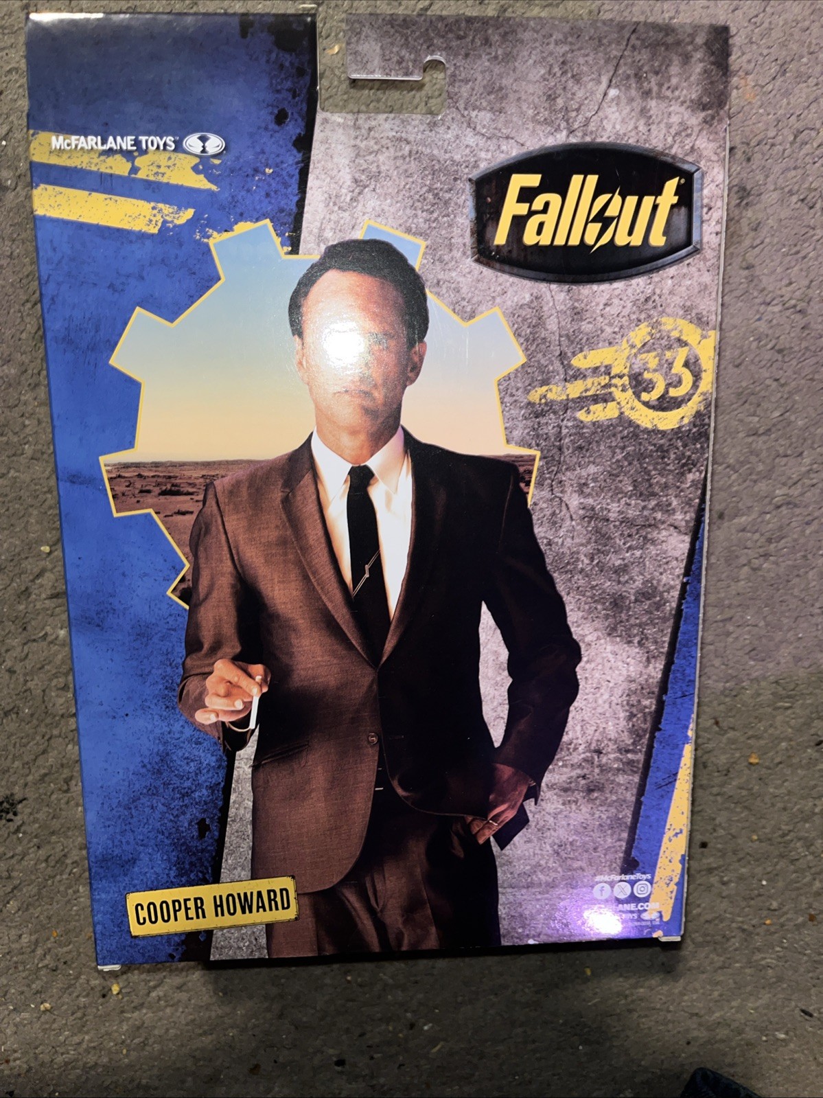 McFarlane Fallout Series Cooper Howard Action Figure Platinum Red Chase Edition