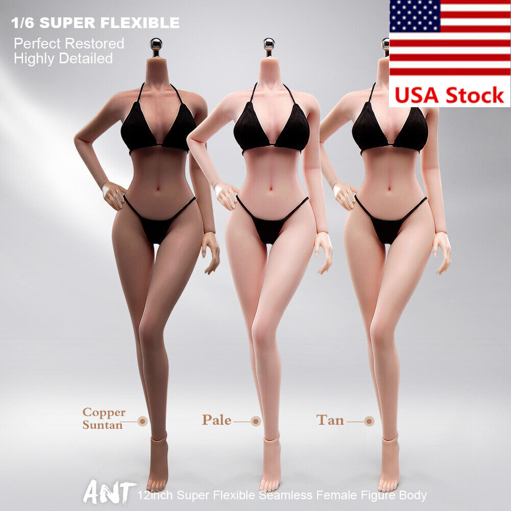 1/6 Female Medium Bust Makeup Super Flexible Joint Seamless Body For 12 »Figure
