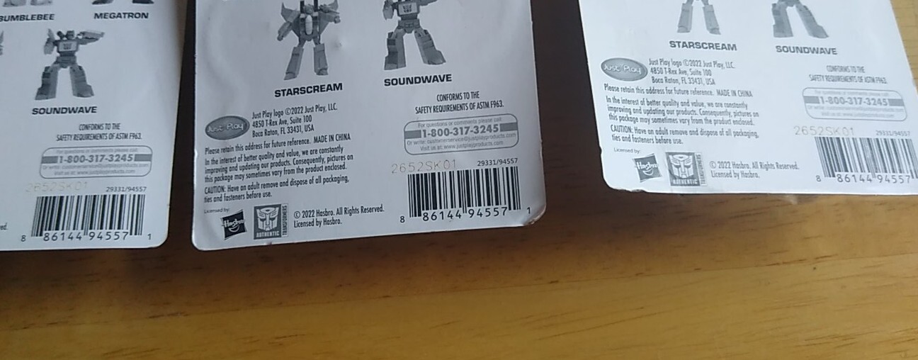 Transformers 2&Prime; Figures Bumblebee Megatron Complete Set Of 5 Hasbro 2022 (CIB)