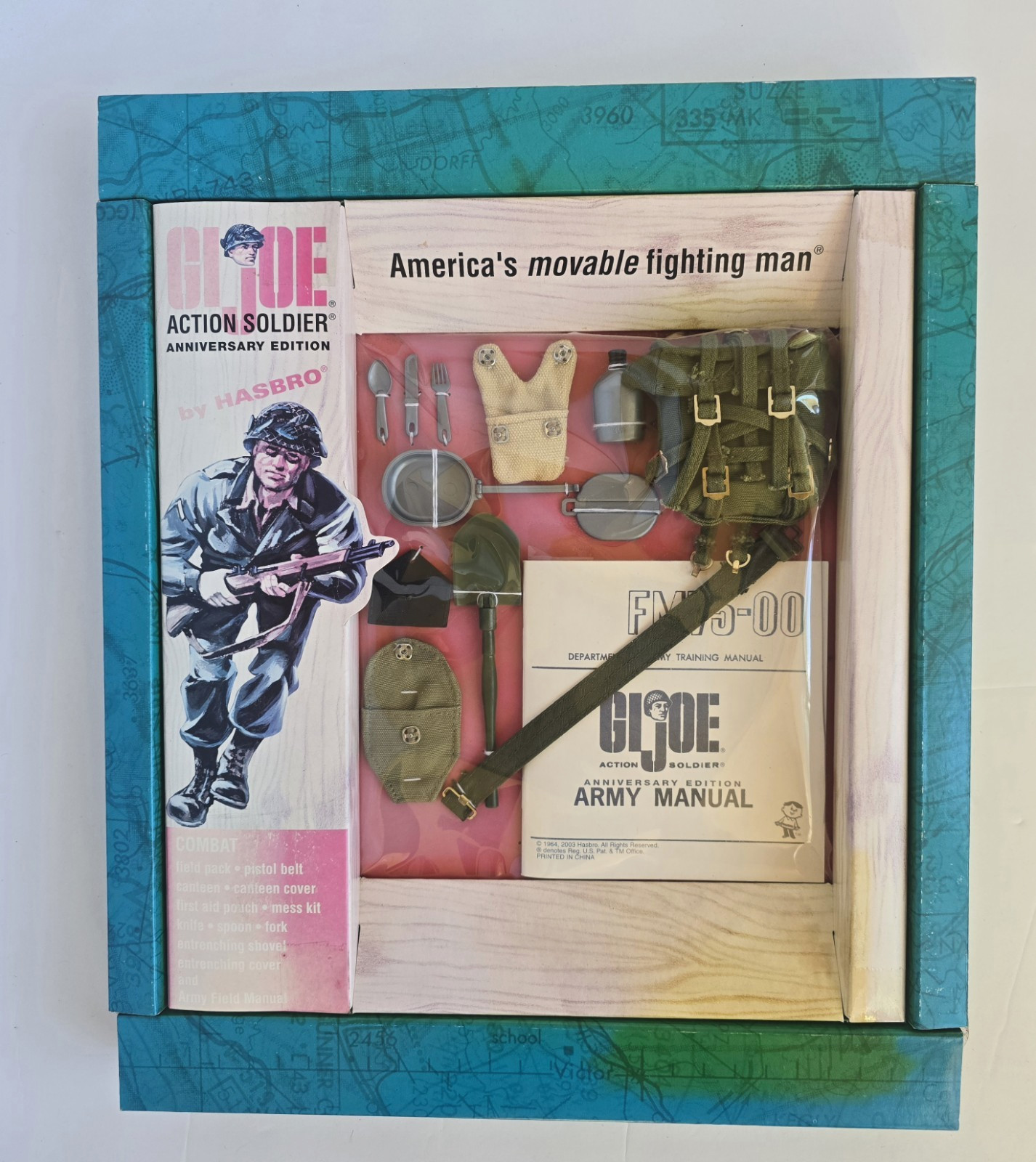 GI Joe Army Combat Field Pack Mess Kit Accessories Anniversary Edition No GI Joe