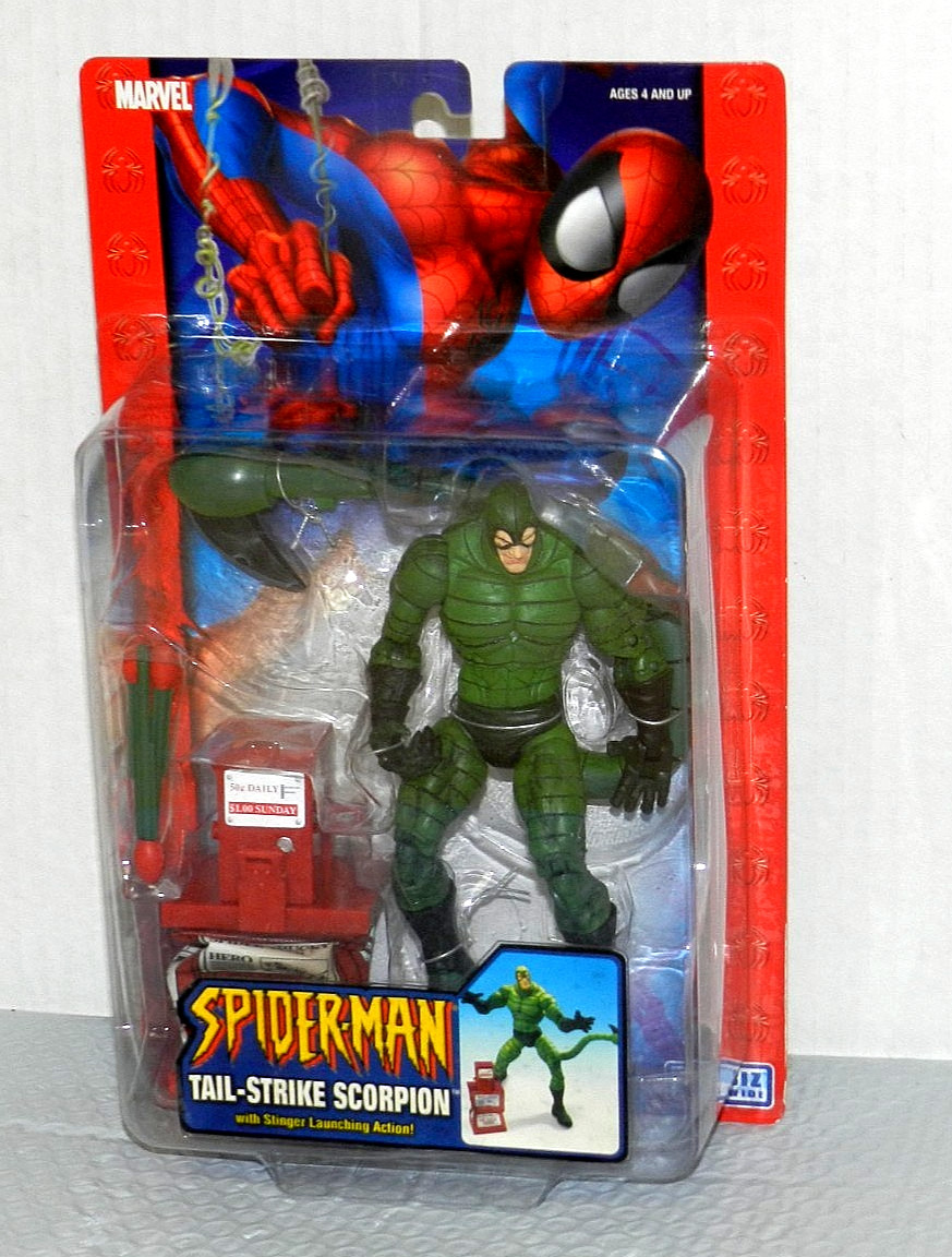 SPIDER-MAN SCORPION TAIL STRIKE TOY BIZ FIGURE NEW SEALED 2004 MARVEL
