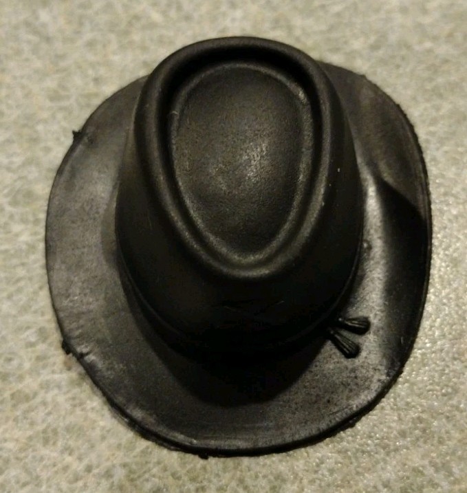 1960&rsquo;s-70&rsquo;s Marx Johnny West Capt. Maddox Black Captains Hat Nice Cond