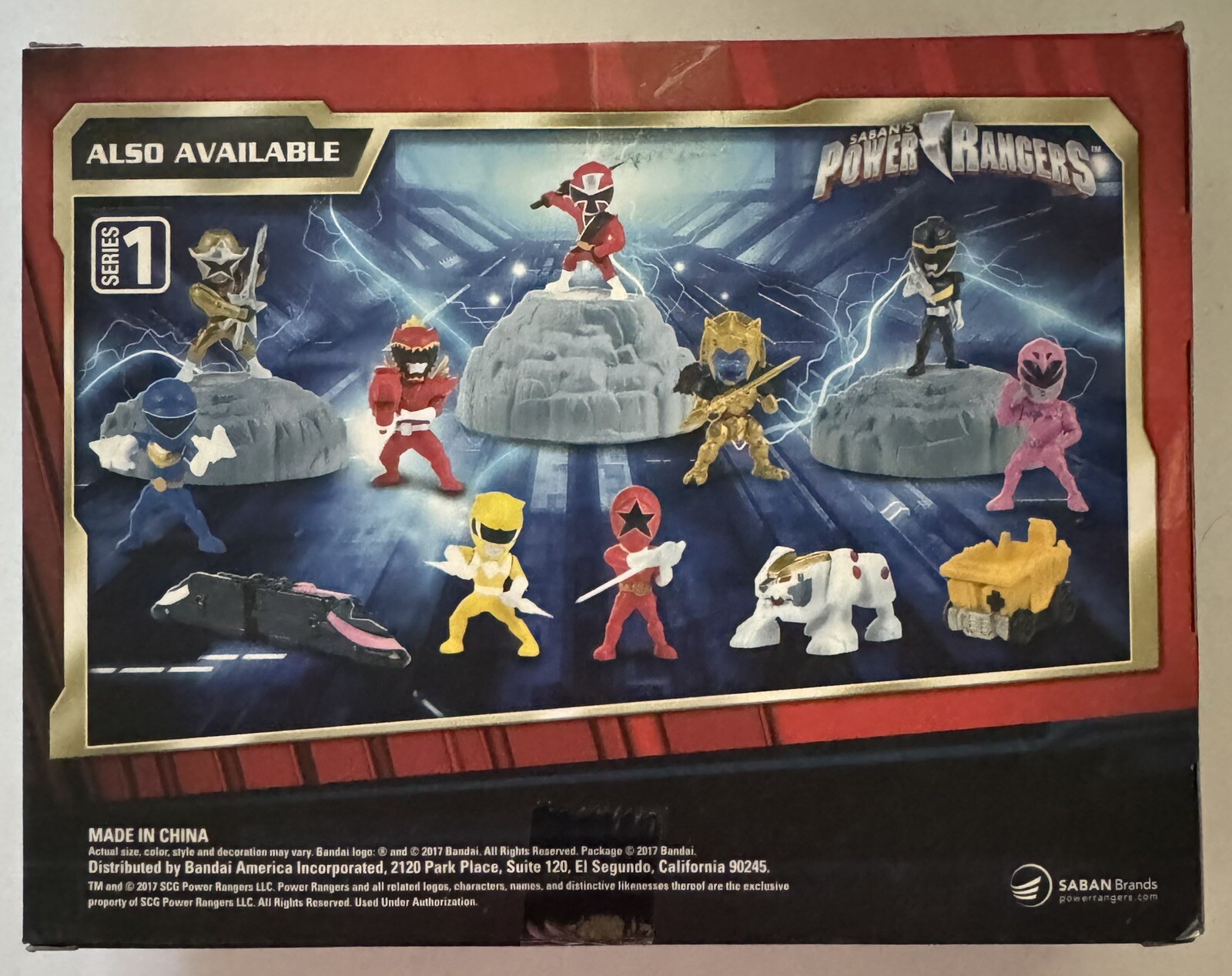POWER RANGERS MICRO MORPHINS CAPSULE FIGURE 5 PACK TRANSLUCENT SDCC 2017 NEW