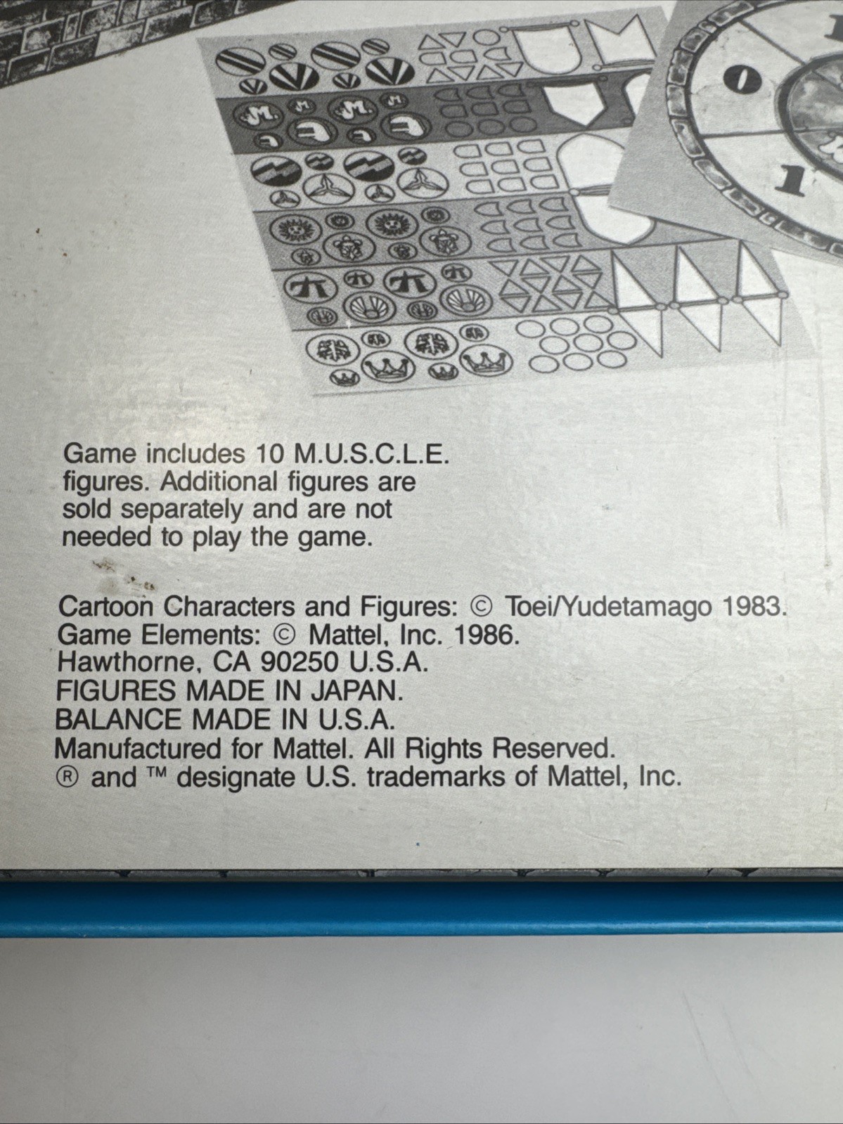 Vintage Kinnikuman M.U.S.C.L.E. Men Mega-Match Board Game Complete w/ 17 Figures